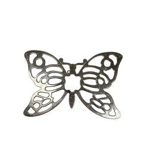 Vintage Leonard Butterfly Trivet Silver Plated Decorative Wall Hanger Italy